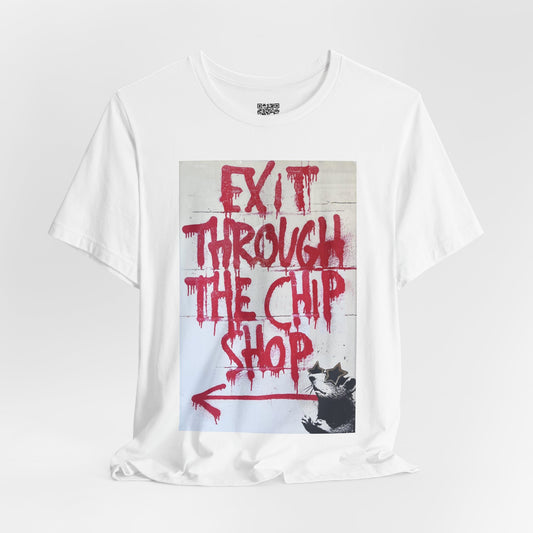 "Exit Through the Chip Shop" T-Shirt – Inspired by Banksy